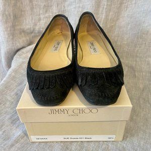 Jimmy Choo Sue Suede Black Size 36.5